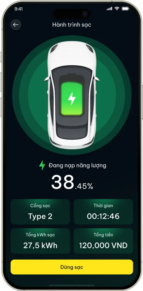EVsafe app screen 2